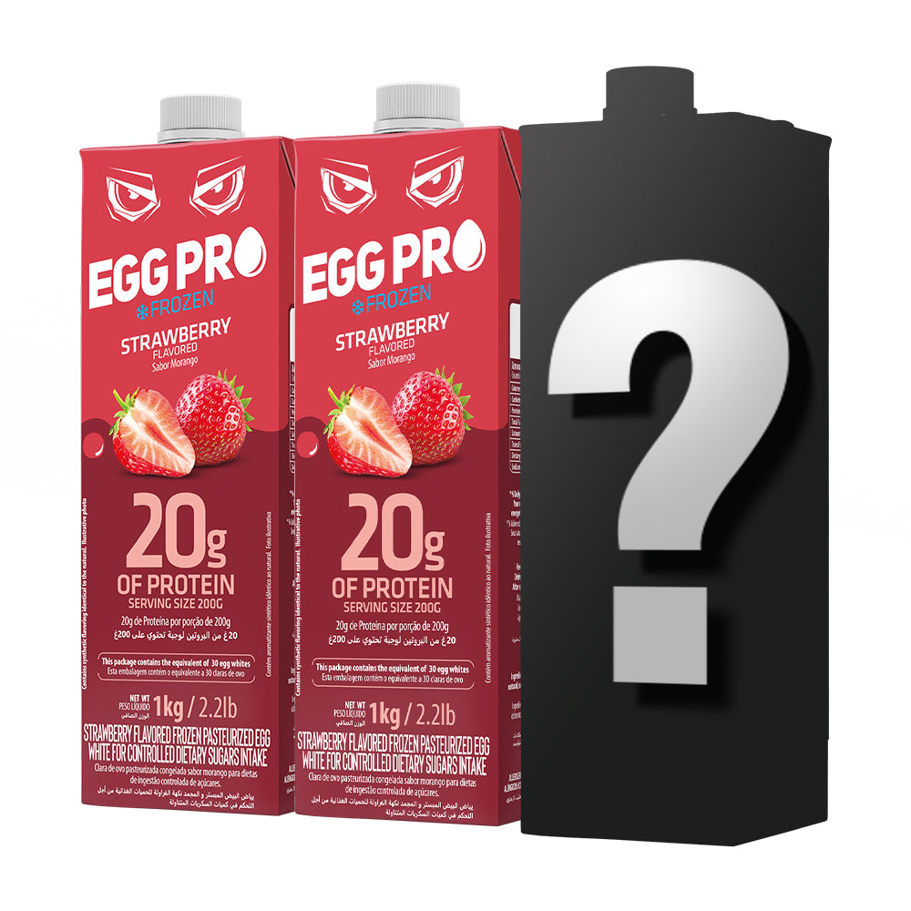 Kit 2 Egg Pro Strawberry + 1 flavor of your choice